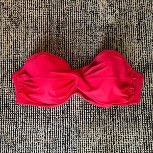 Women's JCrew Red Strapless Bikini Top